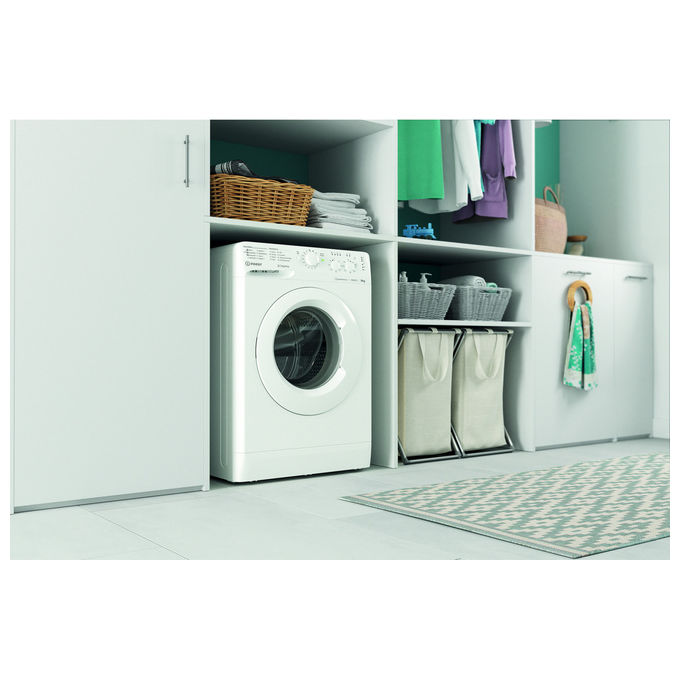 Indesit MTWC 91296 W IT Lavatrice Carica Frontale 9 Kg 1200 rpm Classe A Motore Inverter 16 Programmi (85x59,5x60,5 cm) colore Bianco