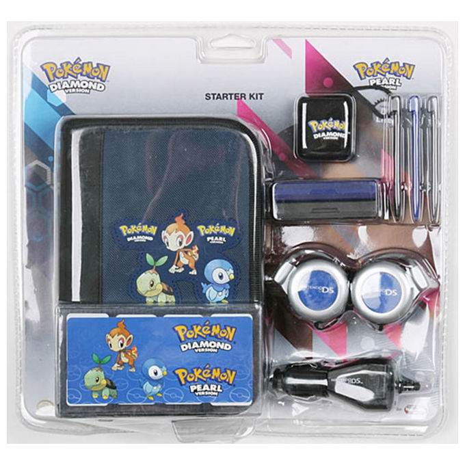 BDandA Starter KIT_ Pokémon Nintendo DS Lite Blu con Accessori