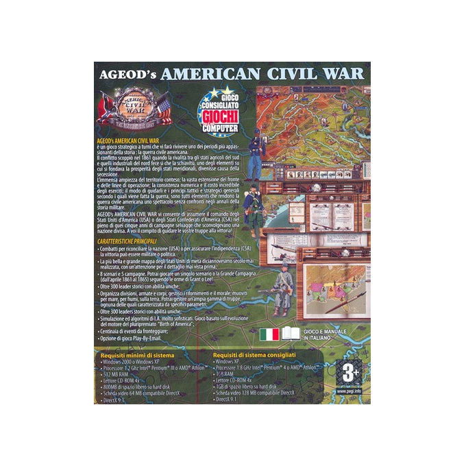 Waywardxs American Civil War – Videogioco Strategia a Turni per PC, 11 Scenari, 5 Campagne, Lingua Italiana