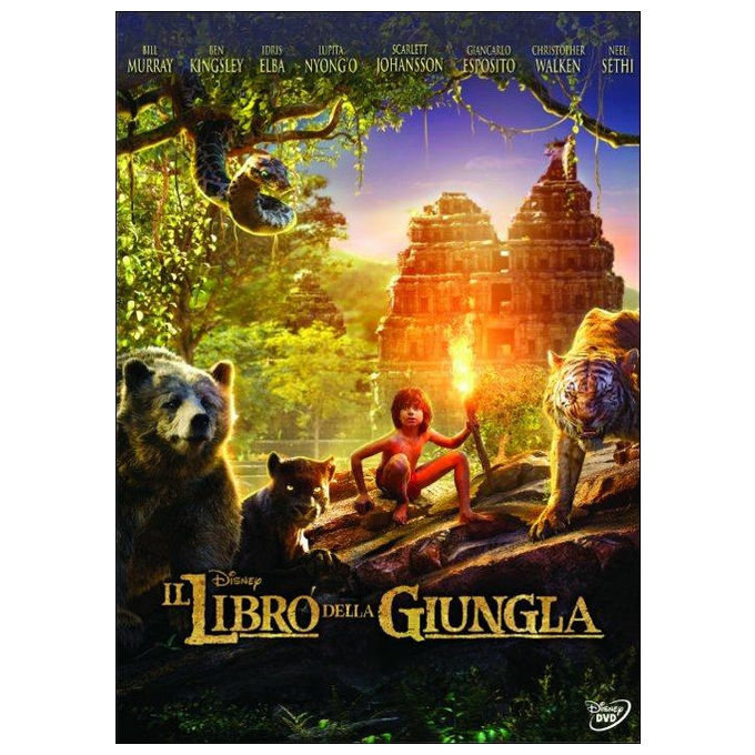 Disney Il Libro della Giungla Live Action DVD Jon Favreau Neel Sethi Regione 2 PAL Dolby Digital 5.1 Italiano