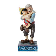 Disney Traditions 6015019 Geppetto e Pinocchio Statuetta da Collezione in Resina Jim Shore 18 cm
