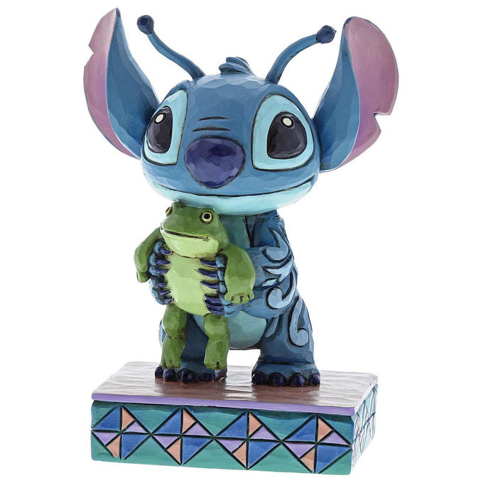 Enesco, Statuetta Ornamentale Blu in Pietra, 9.5x11x14.8 cm