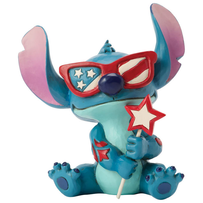 Disney Traditions Stitch Patriottico Statuetta Jim Shore 9 cm Resina