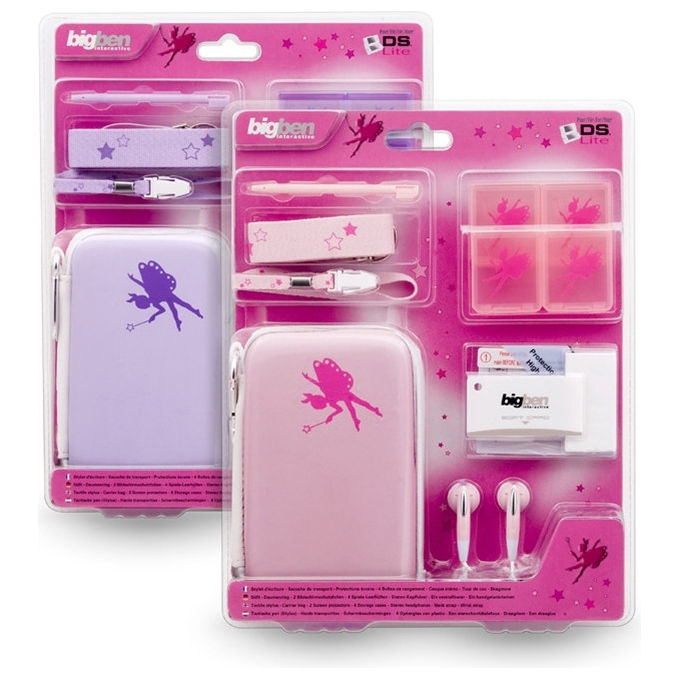 Bigben Interactive Kids Pack Girls Custodia a Sacchetto KIT_ Accessori Nintendo DS Lite