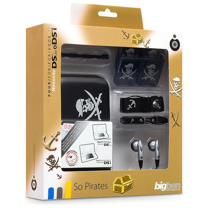 Bigben Interactive Kids Pack Boys So Pirates Nintendo DSi-DSLite Nero-Bianco