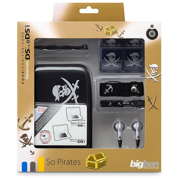 Bigben Interactive Kids Pack Boys So Pirates Nintendo DSi-DSLite Nero-Bianco