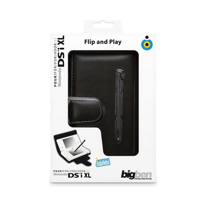 Bigben Interactive Custodia a Libro Nera per Nintendo DSi XL