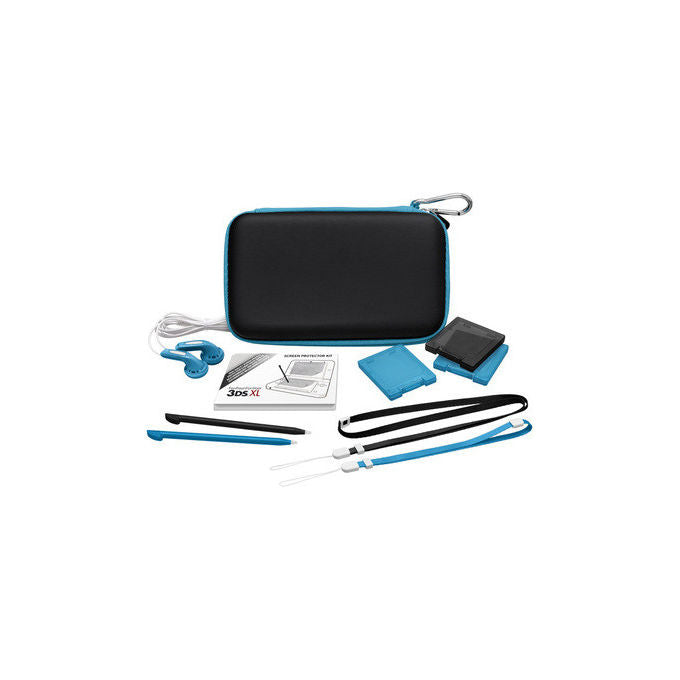 Bigben BB307832 Color Edition Kit Accessori Nintendo 3DS XL Pellicola Custodia Stilo Auricolare colore Blu Rosa