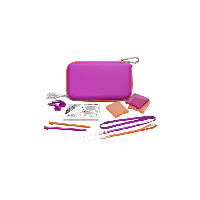 Bigben BB307832 Color Edition Kit Accessori Nintendo 3DS XL Pellicola Custodia Stilo Auricolare colore Blu Rosa