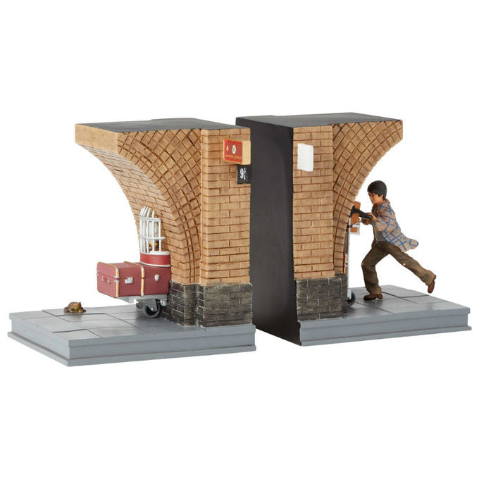 Enesco, Fermalibri Harry Potter Piattaforma 9 3-4, Poliresina, 17.8x17.3x33.4 cm