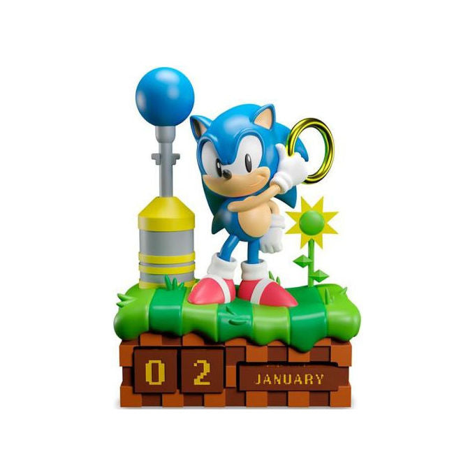 Grupo Erik Calendario Perpetuo 3D Sonic the Hedgehog PVC e ABS Multicolore