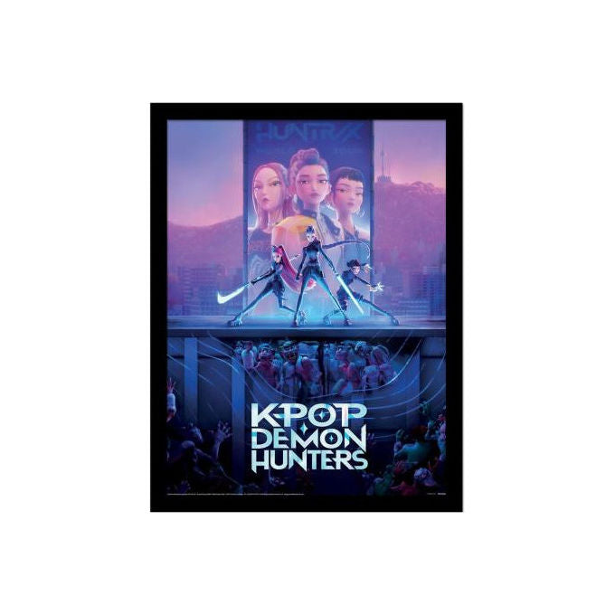 Pyramid International, Poster Incorniciato, Serie TV Demon Hunters, Collector Print, 30 x 40 cm