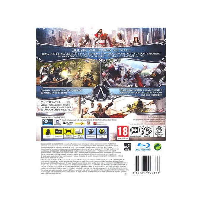 Ubisoft Assassin's Creed Brotherhood Ps3 Standard Ita PlayStation 3