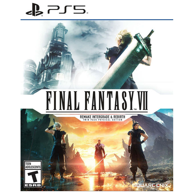 Square Enix, Final Fantasy VII Remake Intergrade and Rebirth, Twin Pack, PS5, Gioco di Ruolo