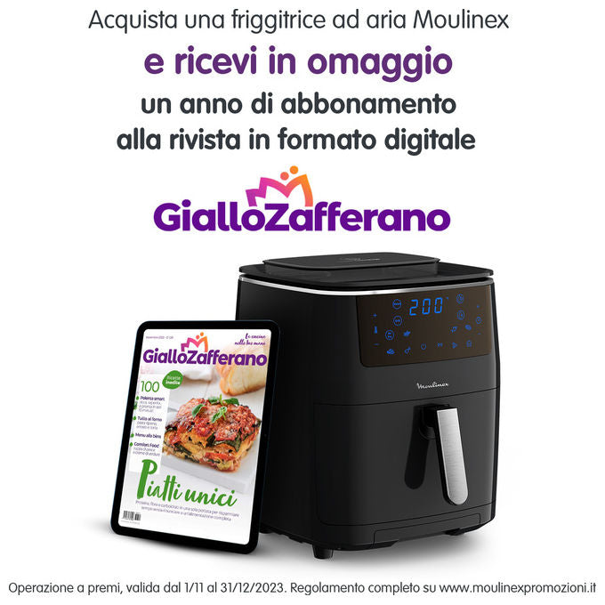 Moulinex AL2018 Friggitrice ad aria 6,5 L 1700 W 7 Programmi Display LCD colore Nero