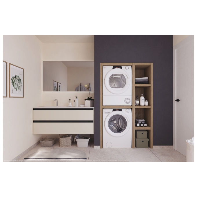 Candy RapidÓ ECO, Lavatrice 9kg, 1400 giri, Classe A, Bianco, RO 496DWM7-1-S