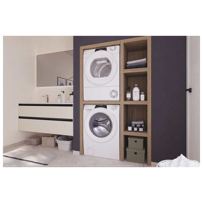 Candy RapidÓ ECO, Lavatrice 9kg, 1400 giri, Classe A, Bianco, RO 496DWM7-1-S