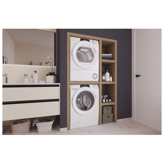 Candy RapidÓ ECO, Lavatrice 9kg, 1400 giri, Classe A, Bianco, RO 496DWM7-1-S