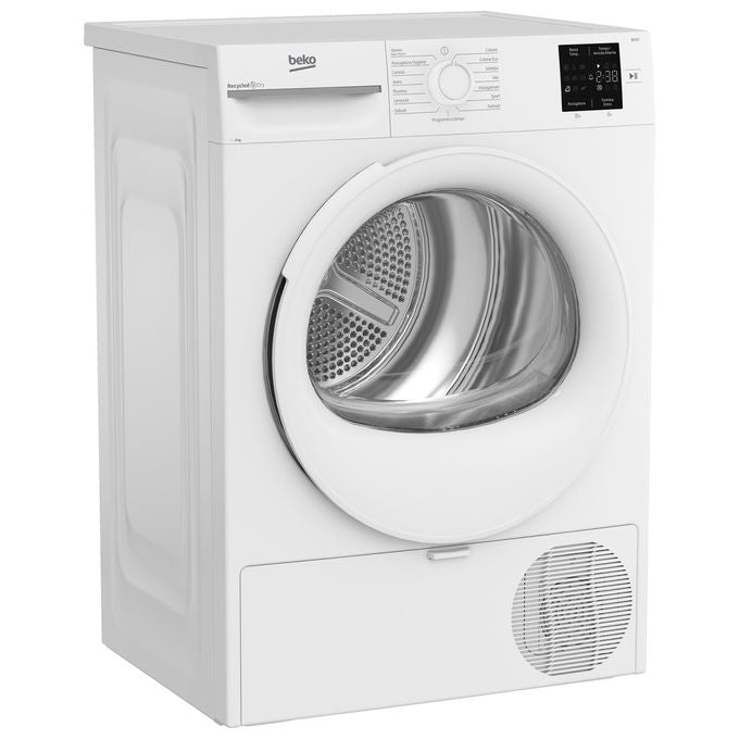 Beko BMTR38W Asciugatrice Pompa di Calore 8 Kg Classe D 15 Programmi 64 dB (85x60x55 cm) colore Bianco