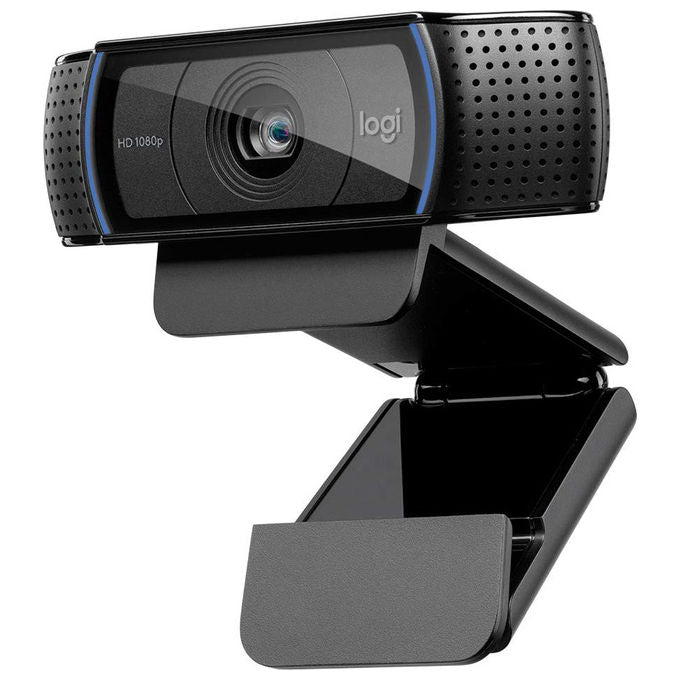 Logitech, Webcam HD Pro C920, Full HD 1080p, Audio Stereo, Correzione Luce HD