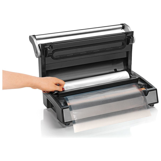 Laica VT3240 XPro Macchina Sottovuoto Doppia Pompa 22 L-min 100 Cicli Automatici 130W colore Nero Argento