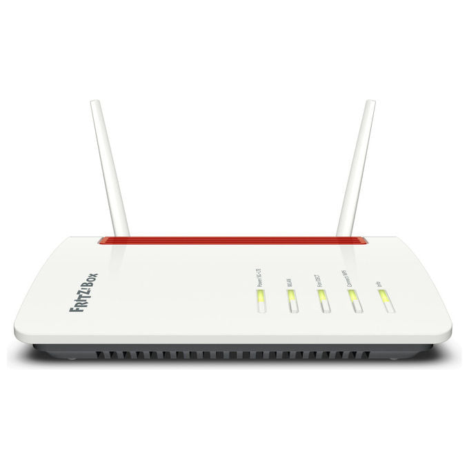 FRITZ! 6850 5G Modem Router Wireless Dual Band Wi-Fi 5 4 porte Gigabit Ethernet USB 3.0 VoIP Base DECT SIM Slot colore Bianco