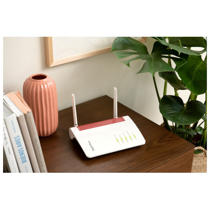 FRITZ! 6850 5G Modem Router Wireless Dual Band Wi-Fi 5 4 porte Gigabit Ethernet USB 3.0 VoIP Base DECT SIM Slot colore Bianco