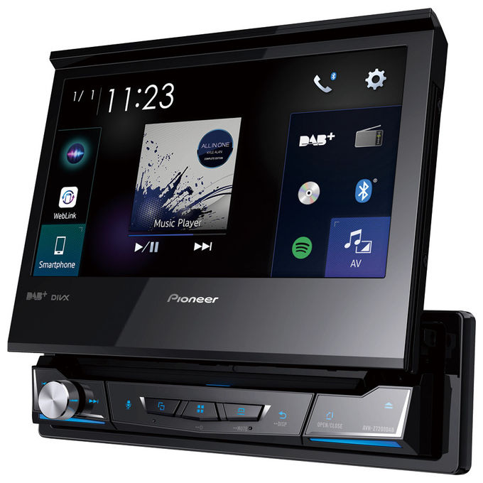 Pioneer AVH-Z7200DAB Autoradio 1 DIN Touchscreen 7'' DAB+ Bluetooth Apple CarPlay Android Auto 4x50W colore Nero