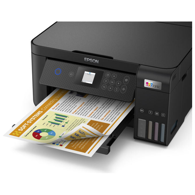 Epson C11CJ63405 EcoTank ET-2850 Stampante Multifunzione Inkjet A4 3 in 1 Serbatoi Ricaricabili Wi-Fi USB 5760x1440 DPI colore Nero