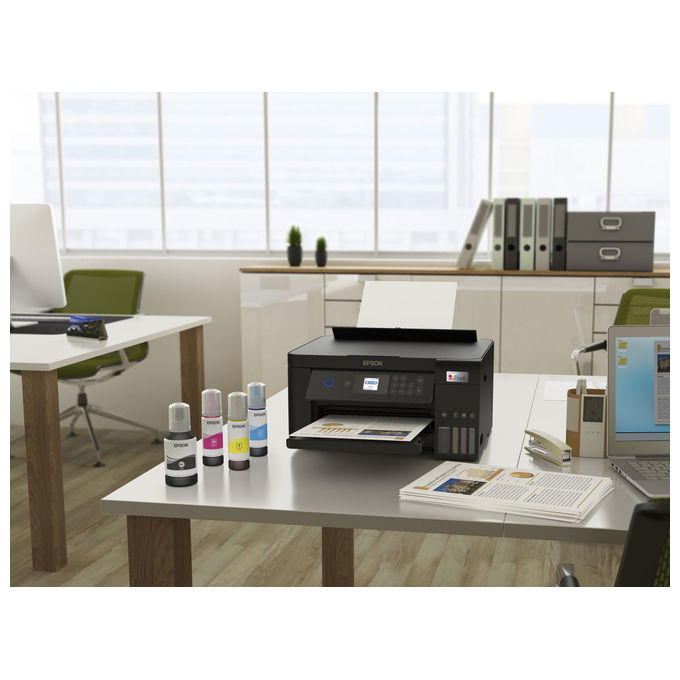 Epson C11CJ63405 EcoTank ET-2850 Stampante Multifunzione Inkjet A4 3 in 1 Serbatoi Ricaricabili Wi-Fi USB 5760x1440 DPI colore Nero