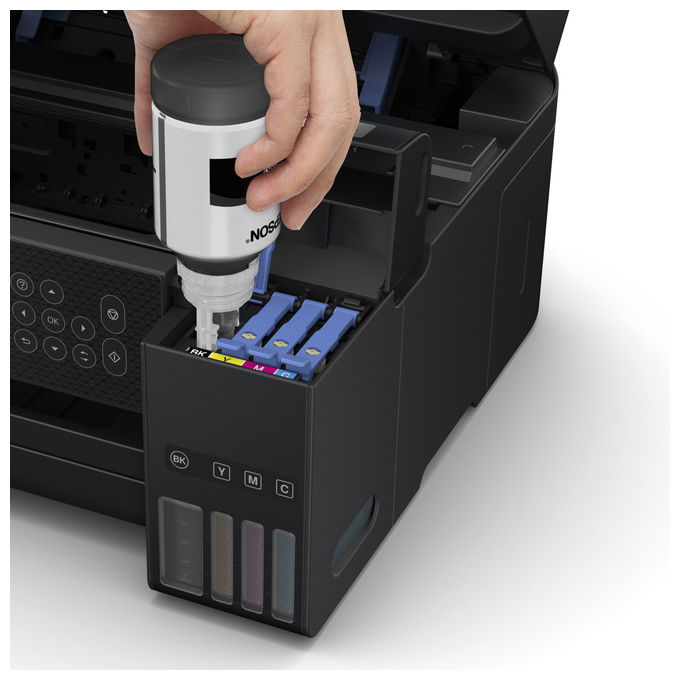 Epson C11CJ63405 EcoTank ET-2850 Stampante Multifunzione Inkjet A4 3 in 1 Serbatoi Ricaricabili Wi-Fi USB 5760x1440 DPI colore Nero