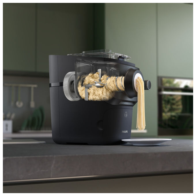 Philips HR2665-96 Serie 7000 Macchina per la pasta ProExtrude bilancia integrata 10 trafile 200 W colore Nero