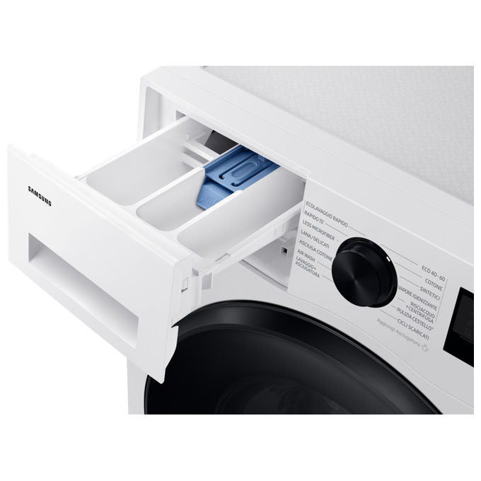 Samsung WD90DG5G34BEET Crystal Clean Slim Lavasciuga Carica Frontale 9-5 Kg 1400 rpm Classe E Ecobubble Wi-Fi Vapore (85x60x48 cm) colore Bianco