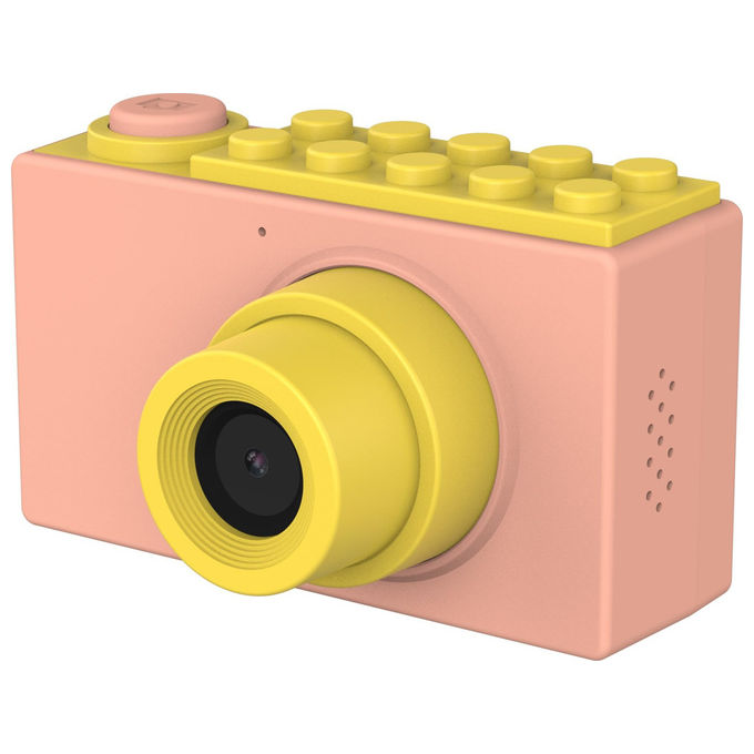 Oaxis FC2001SA-PK01 MyFirst Camera 2 Fotocamera digitale bambini impermeabile IPX8 antiurto 8 MP video Full HD display 2'' MicroSD 32 GB colore Rosa