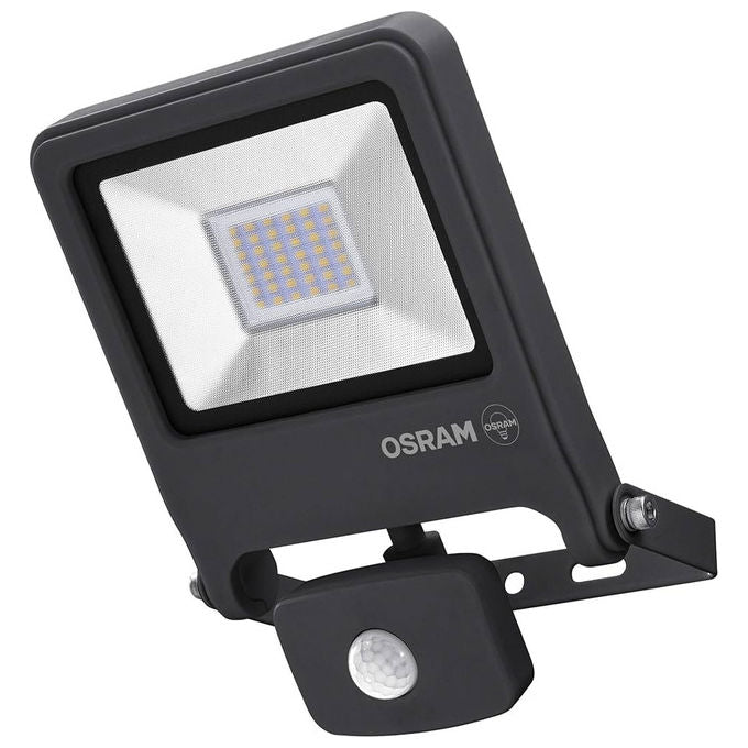 Osram Endura Flood Faretto LED con Sensore 10W 800lm 4000K IP44 Grigio