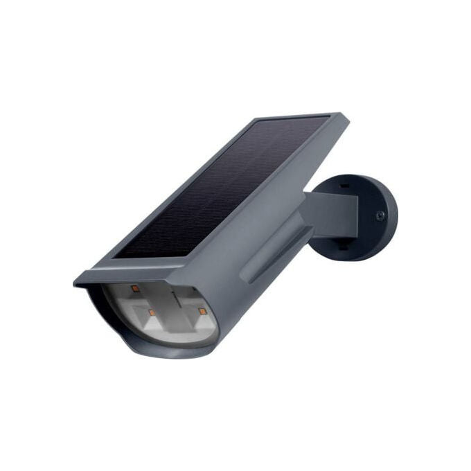 Osram Faretto LED da Esterno Endura Garden Solar Spot Wall RGB+W Grigio Scuro Acciaio e Plastica