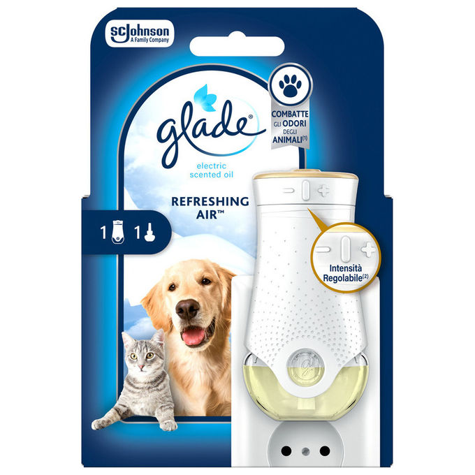 Glade Diffusore Elettrico Ricarica Pet Refreshing Air Profumazione Continua