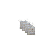Olibo', Set Cuscini per Seduta Connor, Grigio, 4 Pezzi, Tessile