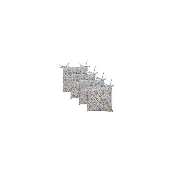 Olibo', Set Cuscini per Seduta Connor, Grigio, 4 Pezzi, Tessile