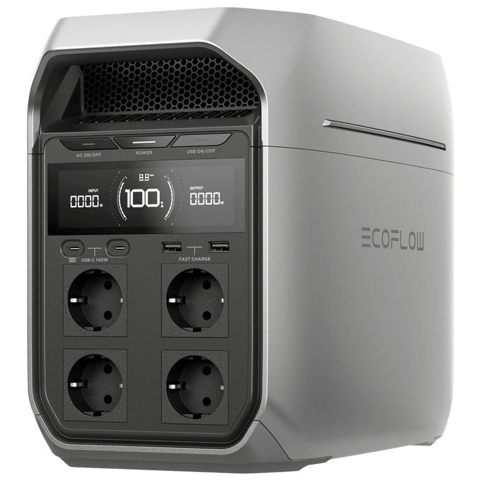Ecoflow Delta 3 Plus Stazione di Alimentazione Portatile 1024 Wh 1800 W Litio Ferro Fosfato
