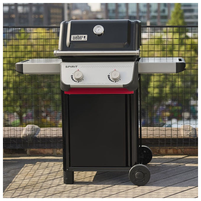 Weber Barbecue a Gas Spirit E-210 Carrello GPL 7800 W Nero
