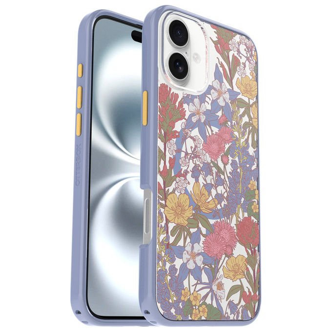 Otterbox, Cover Trasparente MagSafe, Symmetry Series Clear, Apple iPhone 16 Plus, Powder Daze Purple