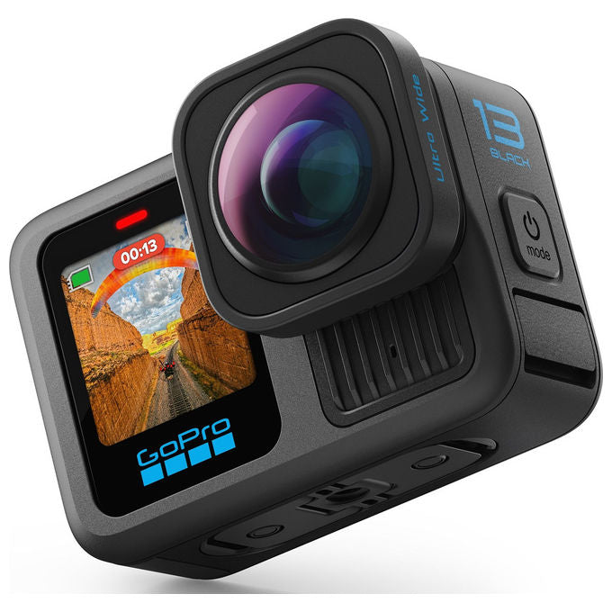 GoPro CHDRB-133-RW HERO13 Black Ultra Wide Edition Action Camera 5.3K 27MP HyperSmooth Wi-Fi GPS Impermeabile 10m colore Nero