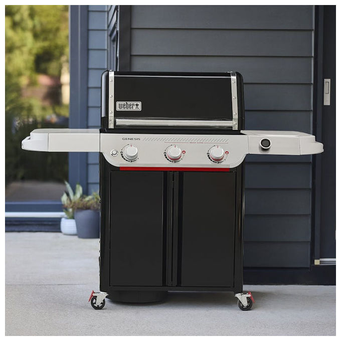 Weber Barbecue a Gas E-325W Nero Acciaio Inox 3 Bruciatori GPL 14360 W
