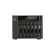 Asustor Lockerstor 6 Gen3 AS6806T, Nas Desktop, AMD Ryzen V3C14, 16 GB DDR5, Nero