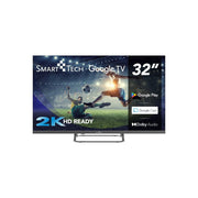Smart Tech 32QG01V TV QLED 32'' Full HD Google TV DVB-T2 S2 3 HDMI Wi-Fi Bluetooth HDR10 colore Nero