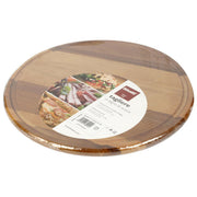 Bisetti Tagliere Rotondo in Acacia con Manico 44x34 cm