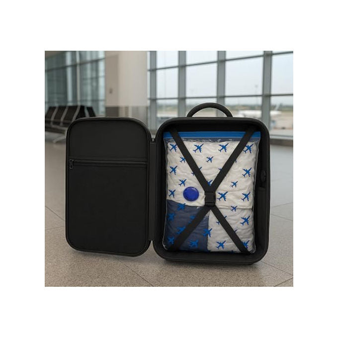Lavatelli, 2 Sacchetti Sottovuoto, 40x45 cm, Da Viaggio, Compatibili Ryanair, Salvaspazio