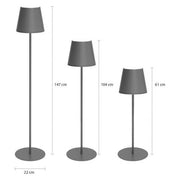 New Majestic Lampada da Terra Agata XL Regolabile IP54 Sabbia