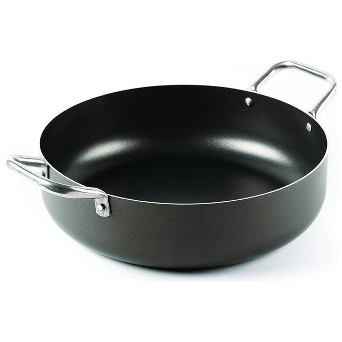 Domo Tegame 32 cm Chef Line con 2 Manici in Acciaio Grigio Scuro